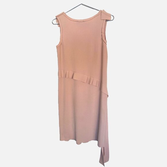 SONIA RYKIEL light peach sheath knee-length dress small - Picture 4 of 6